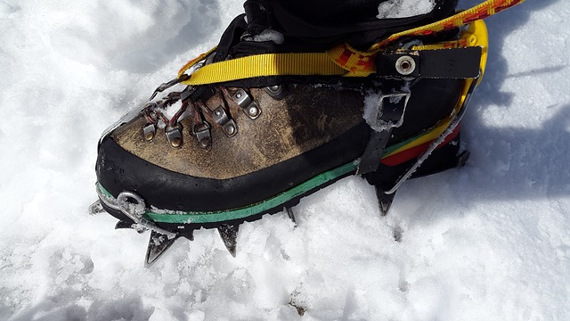 pair of snow crampons